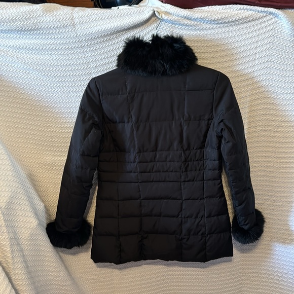 Marvin Richards, black winter coat W rabbit fur trim size PP fits like a small - Picture 9 of 13